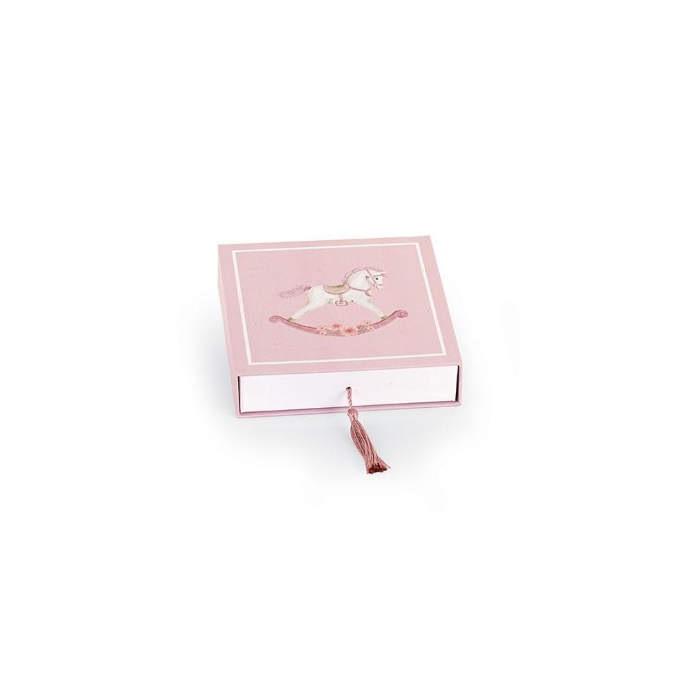 SCATOLA CAVALLINO 12X12X4CM RO